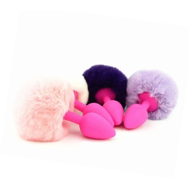 Bunny tail butt plug silicone | DDLGWorld