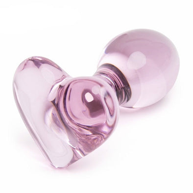 Crystal Heart Glass Buttplug DDLG World