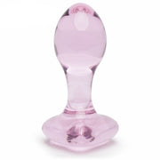 Crystal Heart Glass Buttplug DDLG World