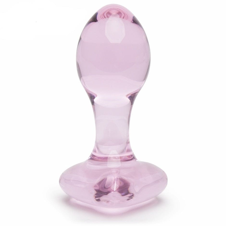 Crystal Heart Glass Buttplug DDLG World