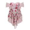 Floral Rays Chiffon Dress DDLGWorld