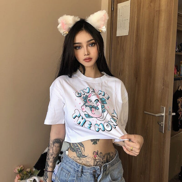 Give Me The Money Crop Top DDLG World