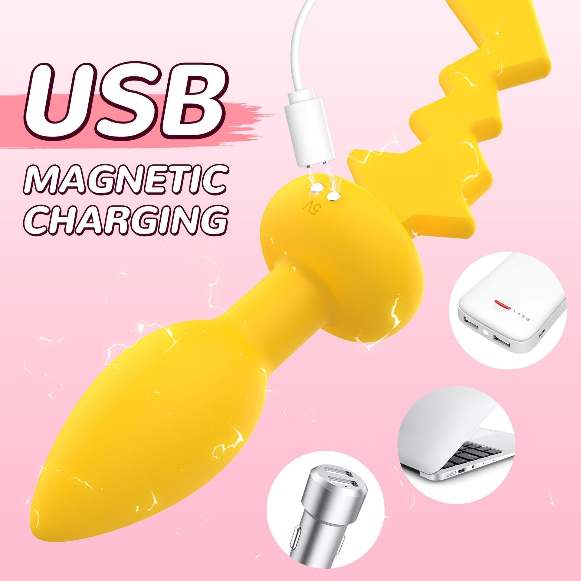 Lightning Vibrating Tail Buttplug DDLG World