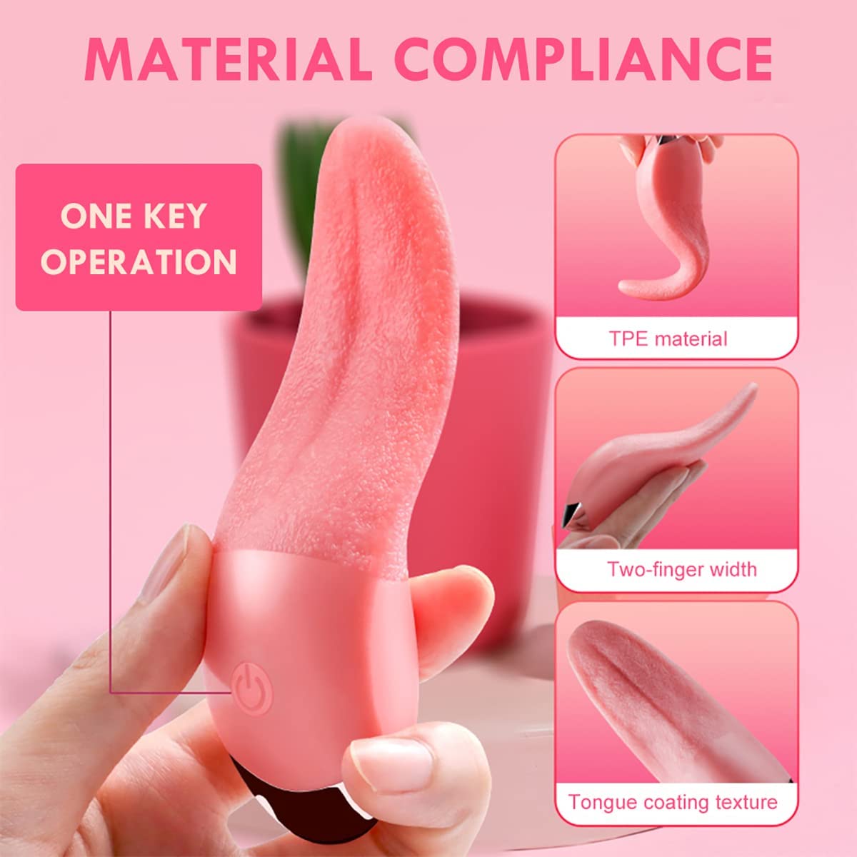 Oral Simulation Tongue Vibrator DDLG World