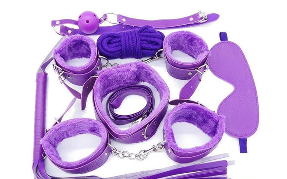 11 Piece Purple Bondage Kit / Set DDLGWorld bondage kit