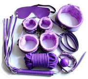 11 Piece Purple Bondage Kit / Set DDLGWorld bondage kit