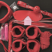 11 Piece Red Bondage Kit / Set DDLGWorld Bondage Set