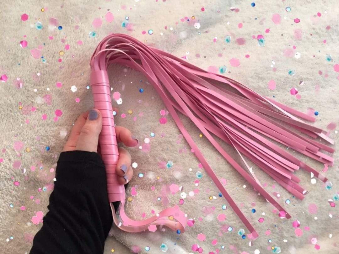 45cm Pink PU Leather Whip DDLGWorld whip