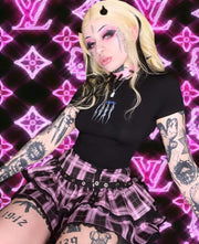 Avril Lace Plaid Skirt DDLGWorld skirt