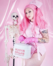 Badass Nurse Costume (Black/Pink) DDLGWorld costume