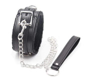 BDSM Collar w/Leash - Pink/Black/Red DDLGWorld bondage collar