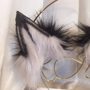 Black Fox Tail & Ears Set DDLGWorld Tail & Ears Set