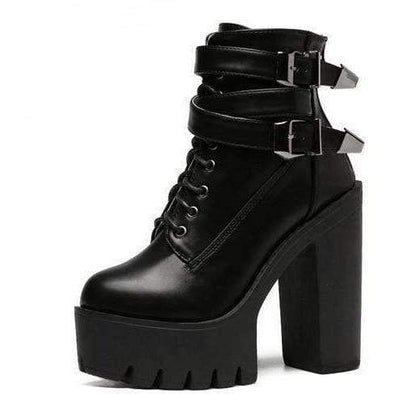 Buckle High Top Boots DDLGWorld boots