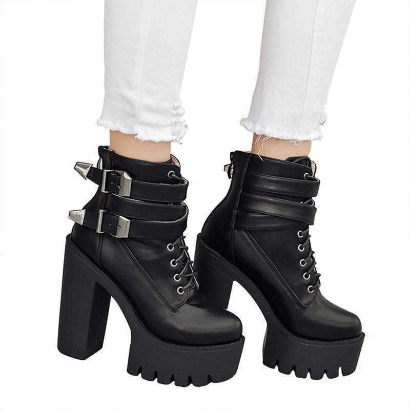 Buckle High Top Boots DDLGWorld boots