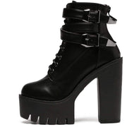 Buckle High Top Boots DDLGWorld boots