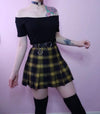 BUMBLE High Waisted Plaid Skirt DDLGWorld skirt