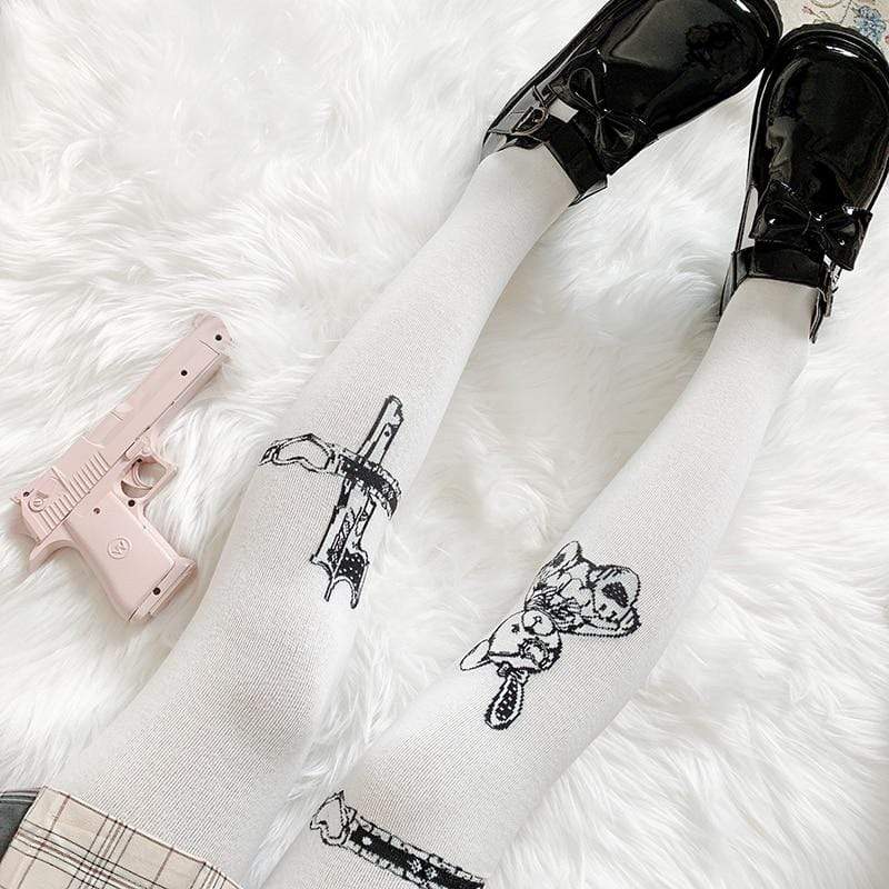 Bunny Assassin Thigh High Socks DDLGWorld socks