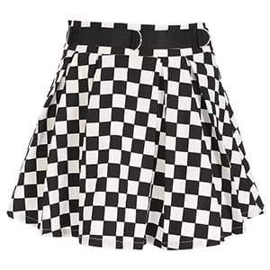 Check Chic Pleated Plaid Skirt DDLGWorld skirt