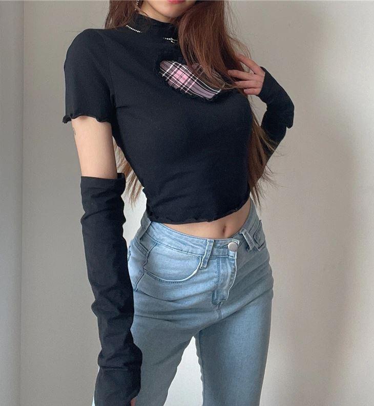 Check Mate Heart Crop Top DDLGWorld Crop Top