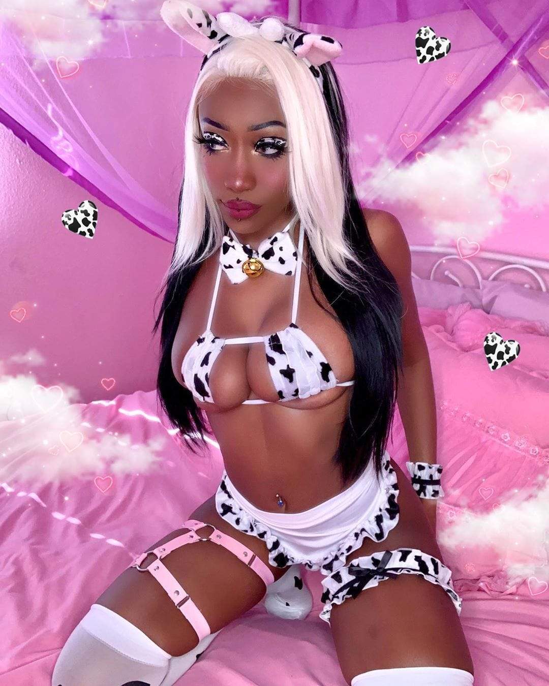 Cow Print Sexy Lingerie Set Plus Size | DDLGWorld Shop Cow Print Sexy Lingerie Set Plus Size | DDLGWorld Shop