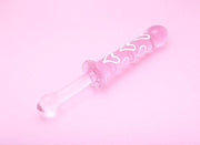 Crystal Glass Heart Double Ended Wand / Dildo DDLGWorld glass dildo