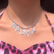 Custom Rhinestone Necklace DDLGWorld jewelry