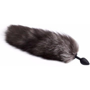 Dark Grey Fox Tail 45cm DDLGWorld buttplug tails