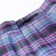 Electric Aura Plaid Skirt DDLGWorld