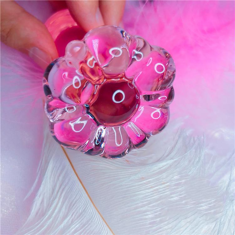 Glass Butt plug Flower Petal | DDLGWorld Glass Butt plug Flower Petal | DDLGWorld