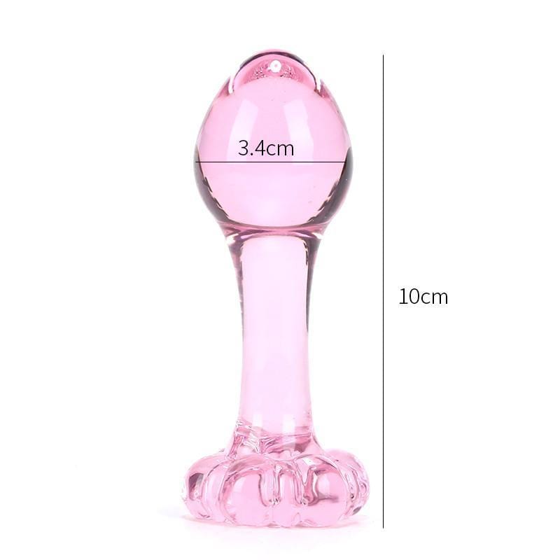 Glass Butt plug Flower Petal | DDLGWorld Glass Butt plug Flower Petal | DDLGWorld