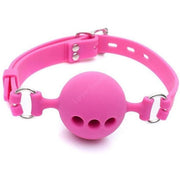 Full Silicone Ball Gag S/M/L - Pink/Black/Red DDLGWorld gag