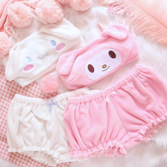 Fuzzy Melody & Cinnamoroll Two Piece Set DDLGWorld Set