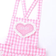 Gingham Baby Patch Overalls DDLGWorld Overall