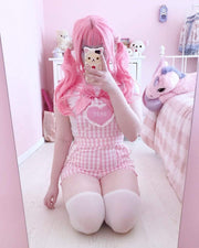 Gingham Baby Patch Overalls DDLGWorld Overall