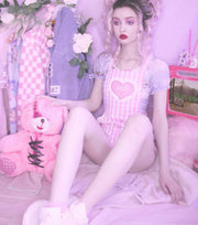 Gingham Baby Patch Overalls DDLGWorld Overall