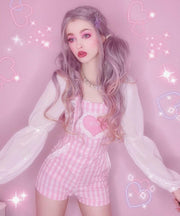 Gingham Baby Patch Overalls DDLGWorld Overall