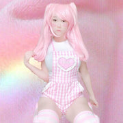 Gingham Baby Patch Overalls DDLGWorld Overall