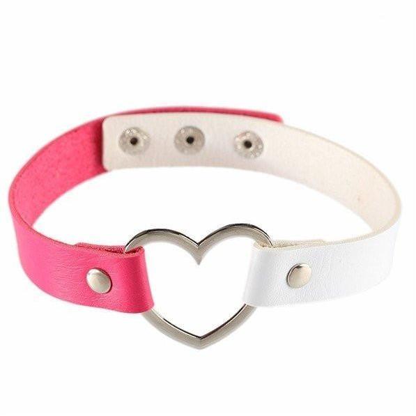 Heart Choker - Rose & White DDLGWorld choker