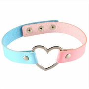 Heart Choker - Turquoise & Pink DDLGWorld choker