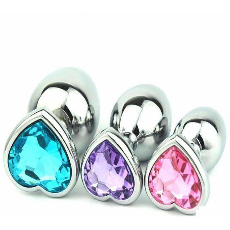 DDLGWorld | Heart Shaped Stainless Steel Butt plug DDLGWorld | Heart Shaped Stainless Steel Butt plug