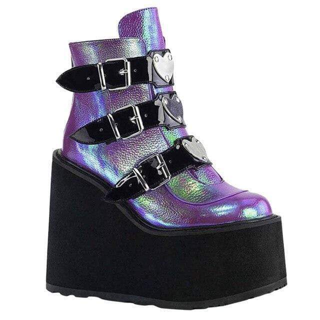 Heartbreaker Platform Ankle Boots DDLGWorld boots