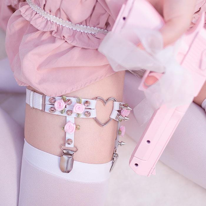 Heavenly Rose Garter Belts DDLGWorld Garter