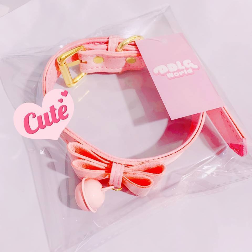 Kawaii Bow Collar w/Bell & Leash DDLGWorld collar
