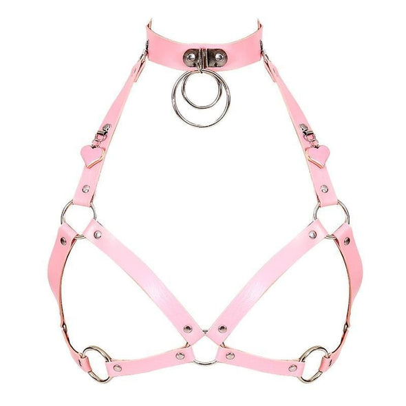 Kawaii Heart O Ring Harness - 4 Colors DDLGWorld harness
