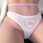 Kitten Panties (White/Black) DDLGWorld panties