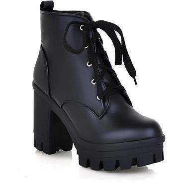 Lace Up High Heel Kawaii Boots DDLGWorld shoes