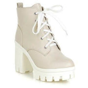 Lace Up High Heel Kawaii Boots DDLGWorld shoes