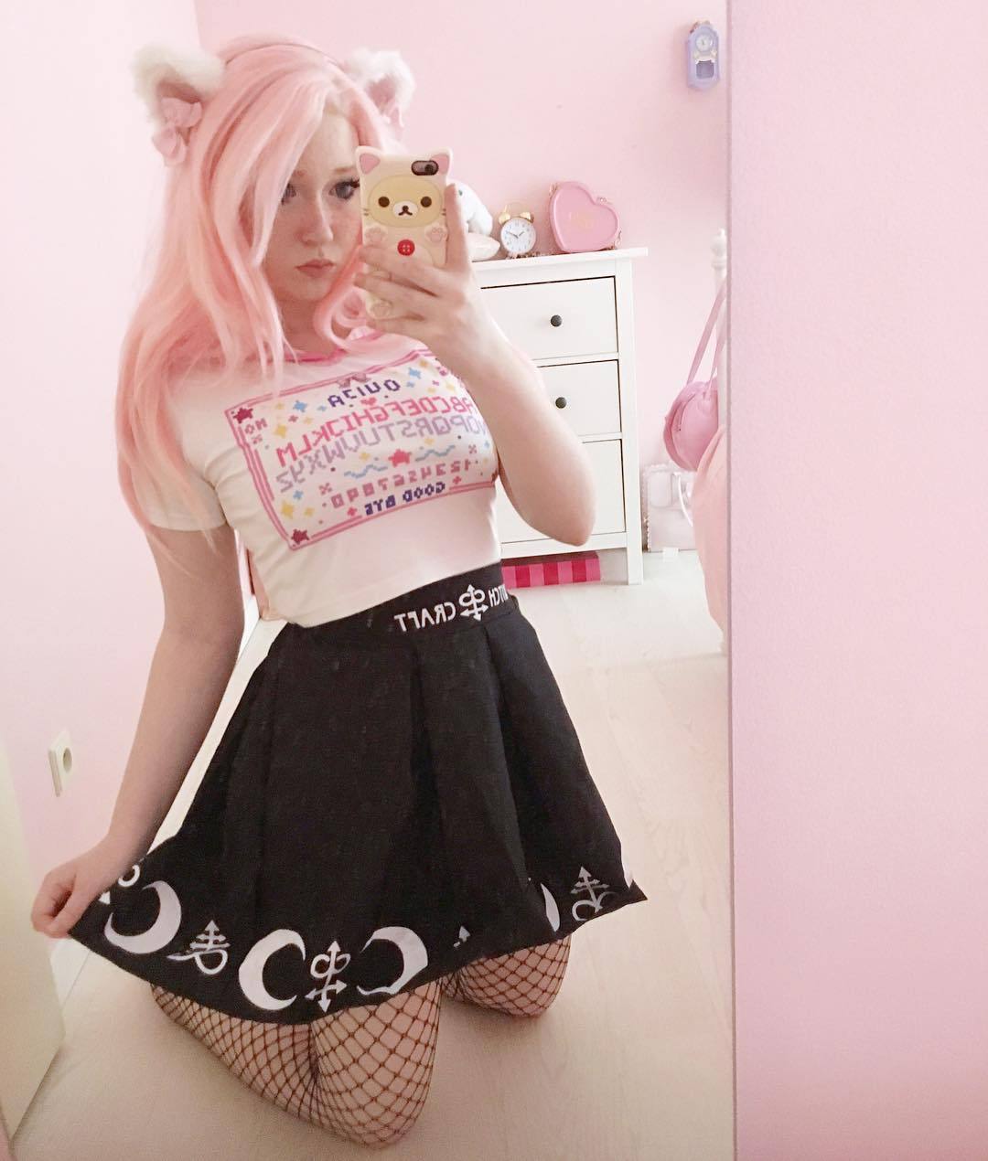 MOON CHILD Kawaii Pleated Mini Skirt DDLGWorld skirt
