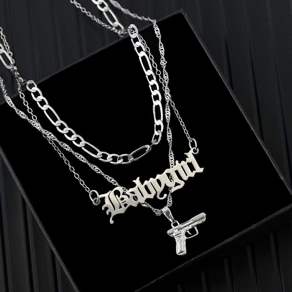 Multi Layer Babygirl Chain DDLGWorld jewelry