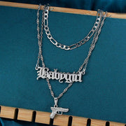 Multi Layer Babygirl Chain DDLGWorld jewelry